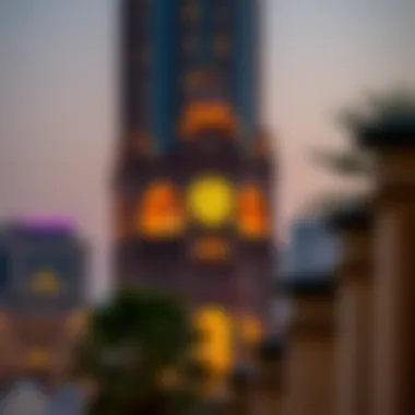 Magnificent The Clock Tower of Dubai on Sheikh Zayed Road: An Architectural Icon