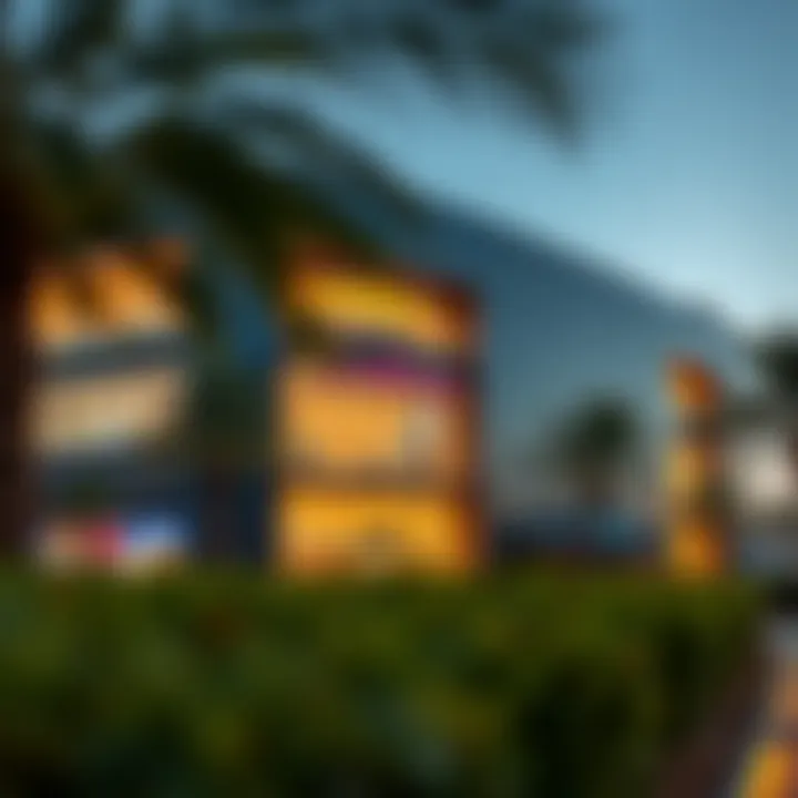 Exterior View of Al Twar Centre Exterior shot of Al Twar Centre with surrounding landscape