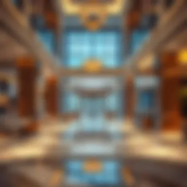 Interior design highlighting luxurious amenities and modern features