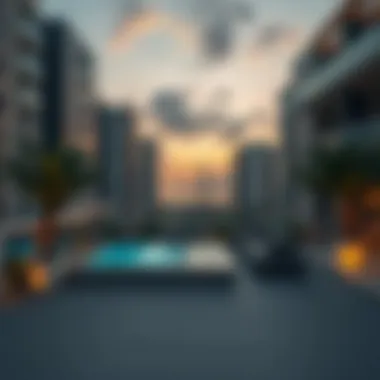 Stunning Balcony Perspective Balcony view from Azizi Riviera apartments