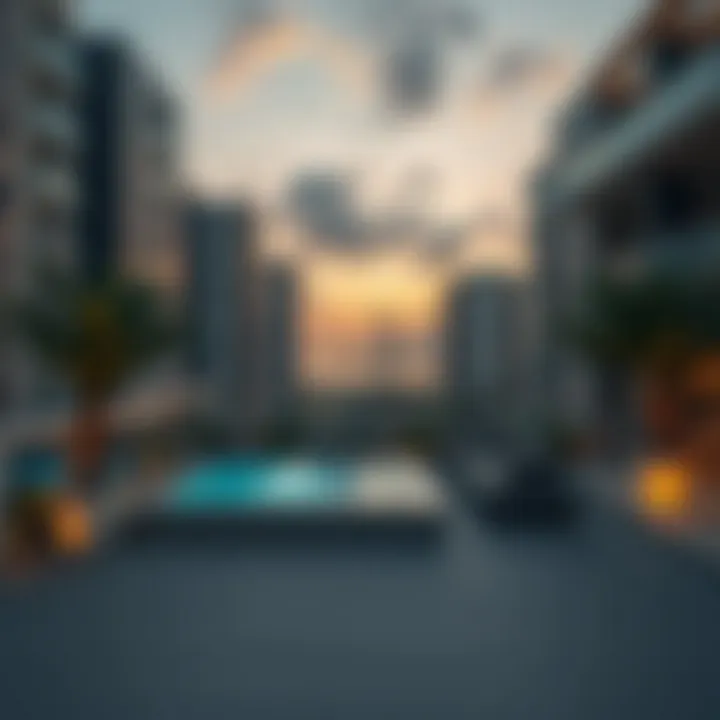 Stunning Balcony Perspective Balcony view from Azizi Riviera apartments