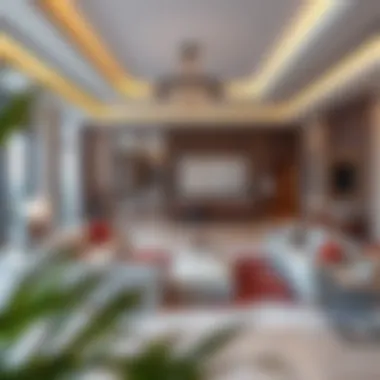 Sophisticated Living Area Elegant living space design in Azizi Riviera