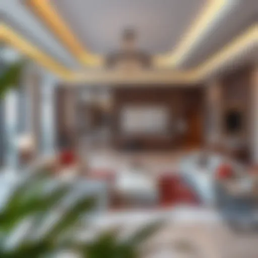 Sophisticated Living Area Elegant living space design in Azizi Riviera