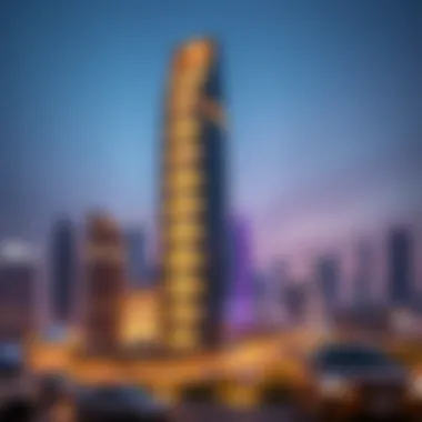 Cavalli Casa Tower showcased in the Dubai skyline