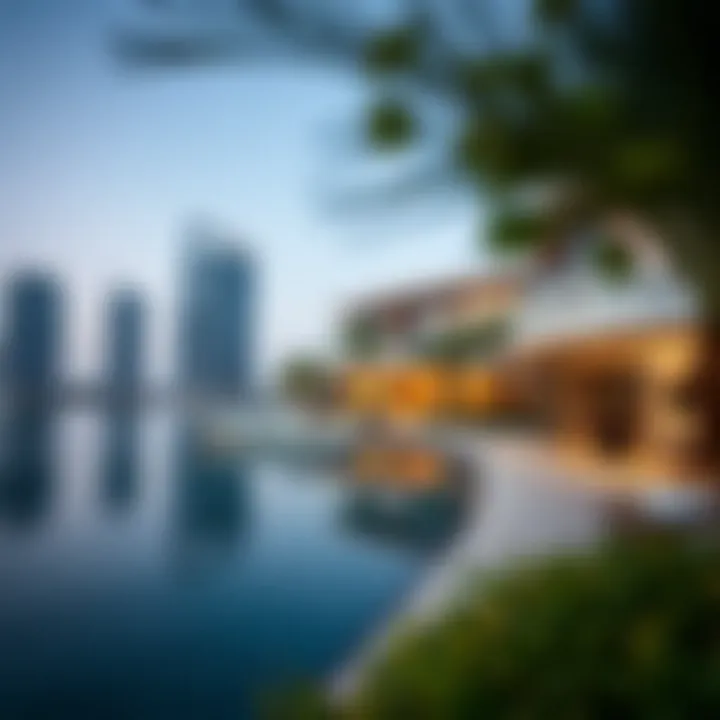 Luxurious waterfront property highlighting Dubai's upscale living options