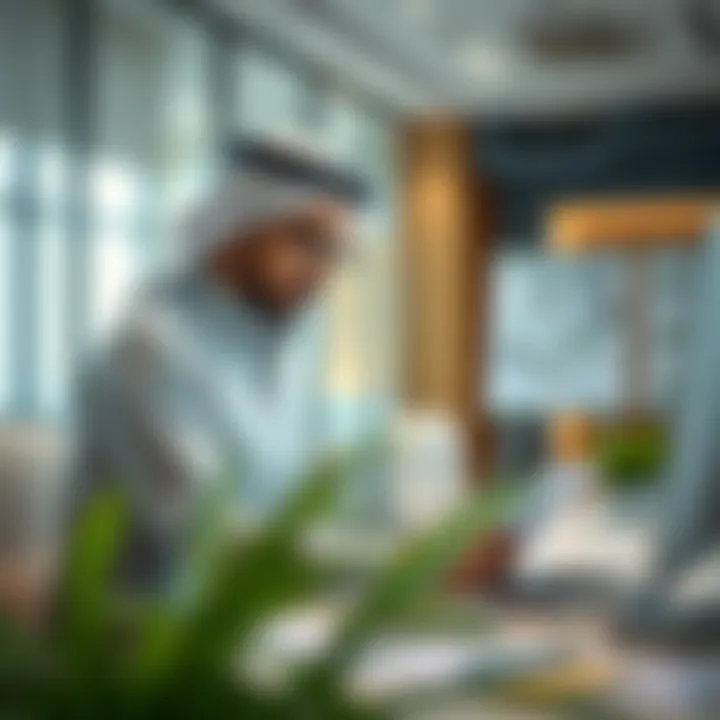 Navigating the Application for CID Clearance Person submitting CID Clearance application in an office