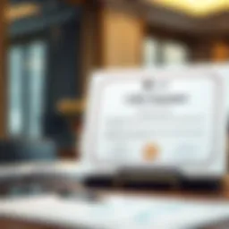 Official CID Clearance Certificate displayed on a desk