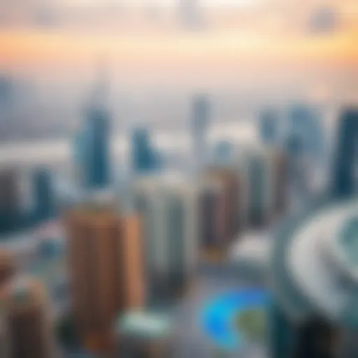 Dubai skyline showcasing luxury apartments