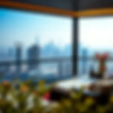 Breathtaking Skyline View from Damac Maison Panoramic view of Dubai skyline from a Damac Maison terrace