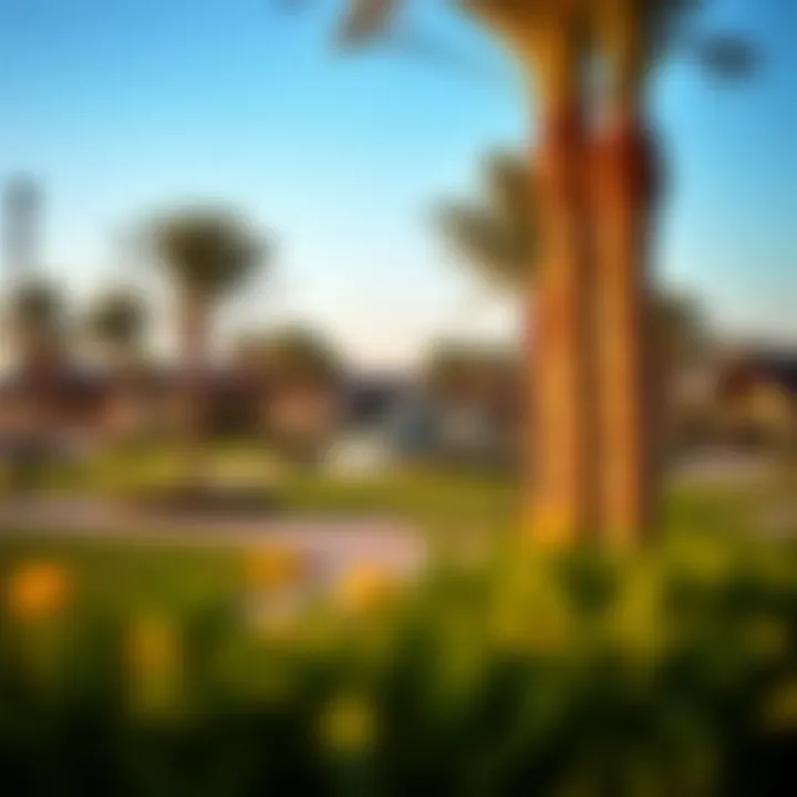 Green spaces and parks in Abu Hel area