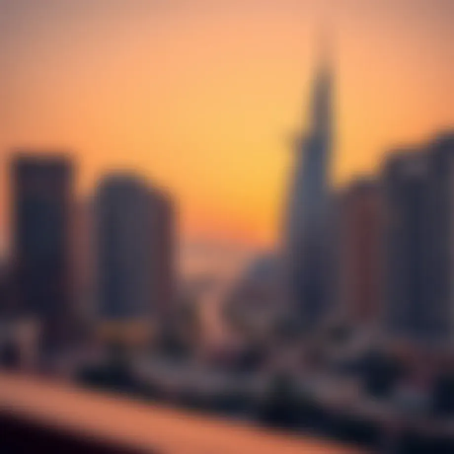 Modern skyline of Dubai showcasing luxury properties