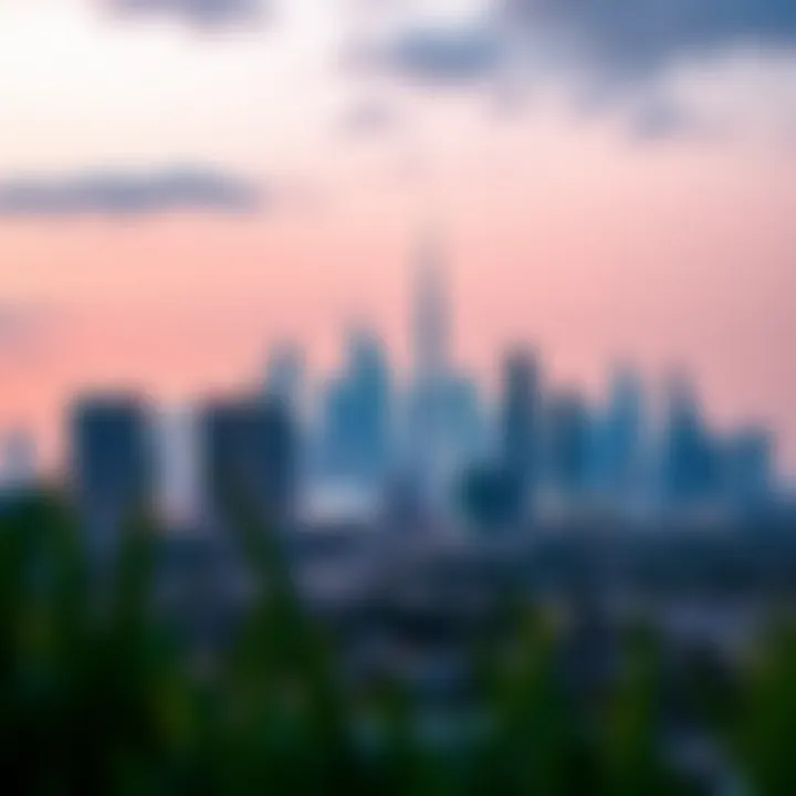 A vibrant Dubai skyline highlighting Azizi Company’s projects