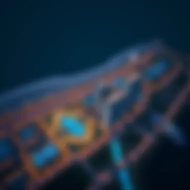 Aerial view of the development and investment potential of بحرنا جميرا