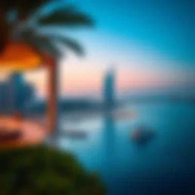 Scenic Beauty of Blue Waters Bay Scenic view of Blue Waters Bay revealing waterfront luxury