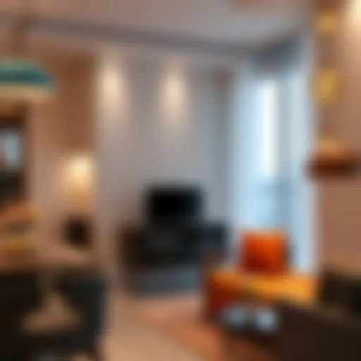 Stylish interior of a modern studio apartment