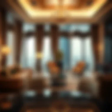 Luxury apartment interiors reflecting opulent living standards