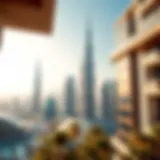 Panoramic view of Dubai skyline showcasing modern architecture