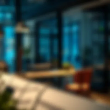 Modern Workspace for Freelancers Contemporary hot desk setup in a coworking space