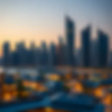 Architectural marvels of Dubai Marina skyline