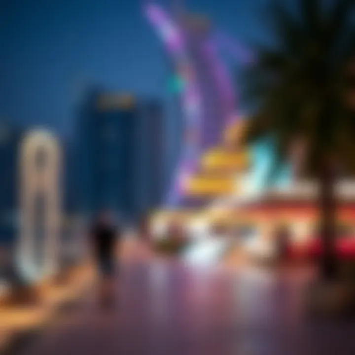 Vibrant nightlife and entertainment options available on Palm Jumeirah