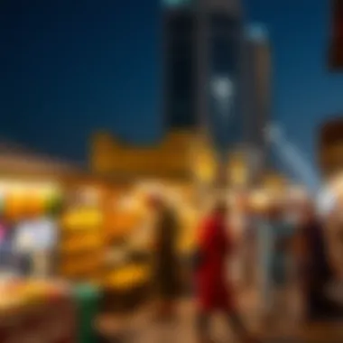 A bustling market in South Dubai, highlighting local culture and lifestyle