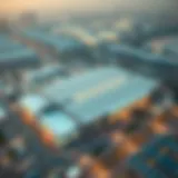 Aerial view of Dubai Main Distribution Centre showcasing its vast expanse and modern architecture