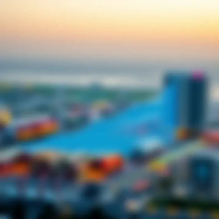 Graph depicting the economic impact of DXB MDC on Dubai's growth and real estate market