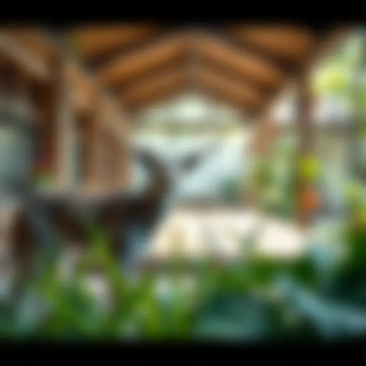 Ecological interactions between flora and fauna in their habitat