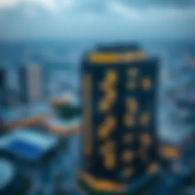 Panoramic view of the Siraj Building's surroundings and urban landscape