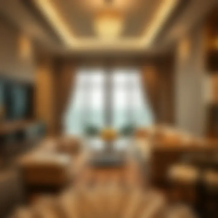 Luxurious suite interior featuring elegant furnishings and upscale decor