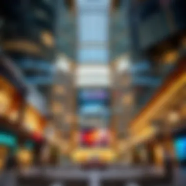 The stunning exterior of Dubai Mall showcasing modern architectural design.