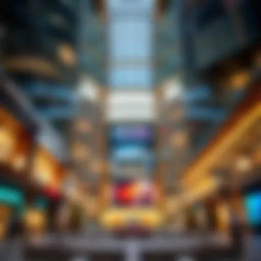 The stunning exterior of Dubai Mall showcasing modern architectural design.