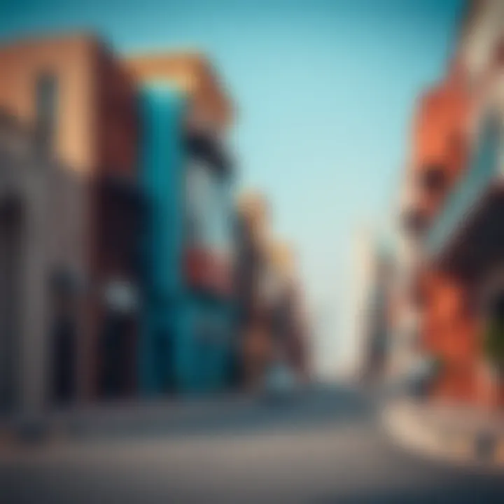 Vibrant streets of Al Khalidiya showcasing local architecture