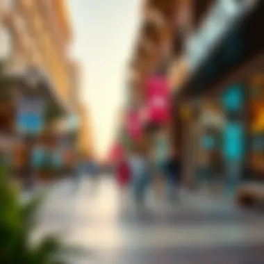 Vibrant lifestyle scene at City Walk