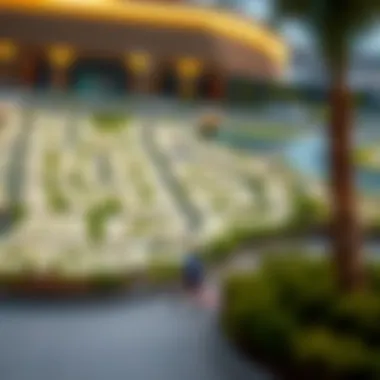 Connectivity Map of Jumeirah Park Map illustrating connectivity within the Jumeirah Park community