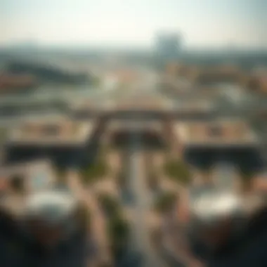 Aerial Perspective of Jumeirah Park's Design Aerial view showcasing the intricate layout of Jumeirah Park