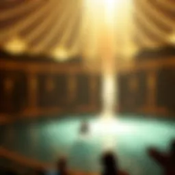 A breathtaking scene from La Perle showcasing the stunning aquatic performance