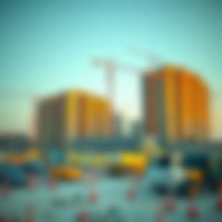 Construction site of a major real estate project