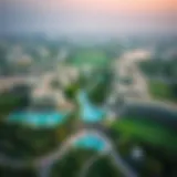 Aerial Overview of Dubai Hills Estate Aerial view of Dubai Hills Estate showcasing its lush greenery and modern architecture