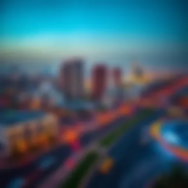 Panoramic view of Muhammad Bin Zayed Road showcasing urban development