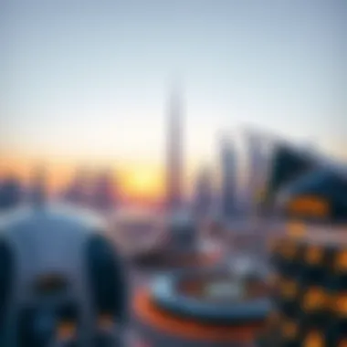 A breathtaking view of Dubai's skyline featuring futuristic architecture.