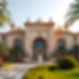 The stunning facade of Sharjah Museum of Islamic Civilization