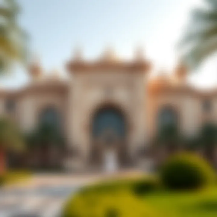 The stunning facade of Sharjah Museum of Islamic Civilization