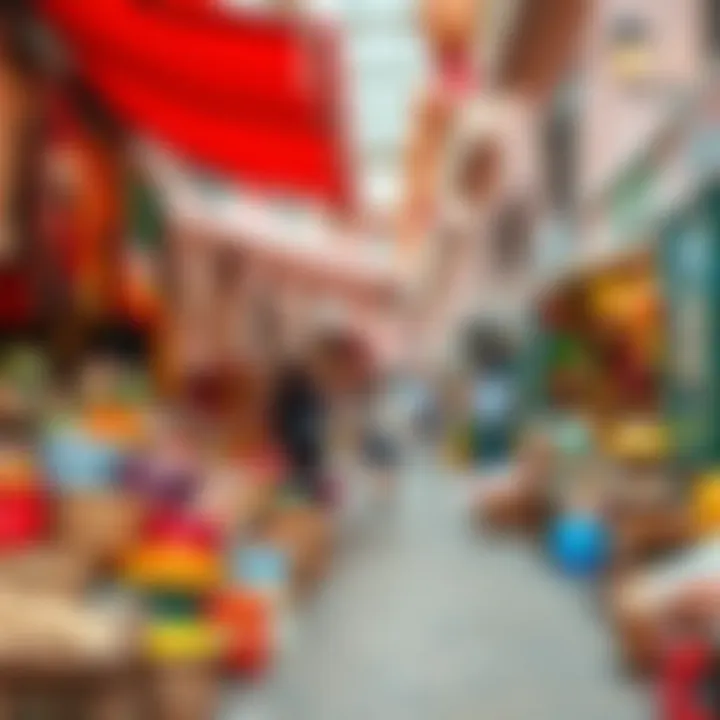 Vibrant colors of the Souk Al Arsah, a traditional market in Sharjah