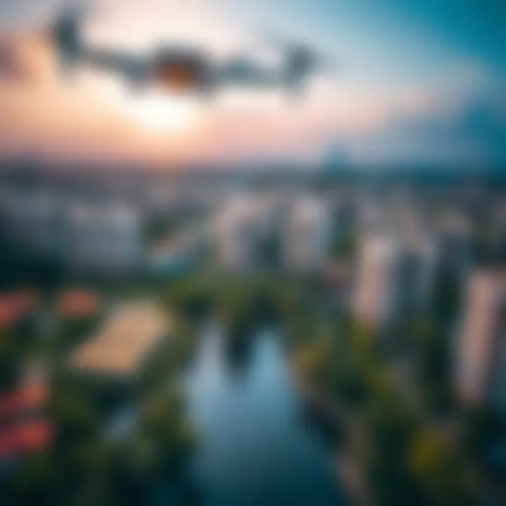 Aerial view of Sobha Creek Vistas highlighting the integration of nature and urban living