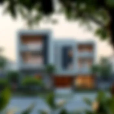 Stunning exterior view of Sobha Creek Vistas showcasing modern architecture and lush surroundings