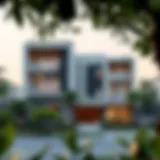 Majestic Exterior of Sobha Creek Vistas Stunning exterior view of Sobha Creek Vistas showcasing modern architecture and lush surroundings