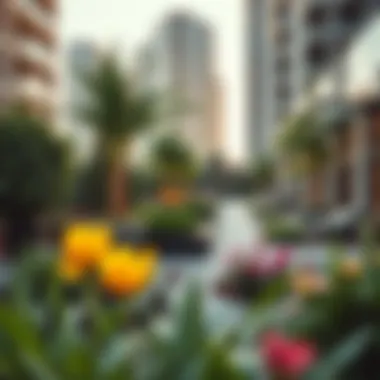 Community garden promoting urban green spaces