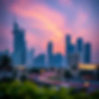 UAE skyline representing vibrant culture