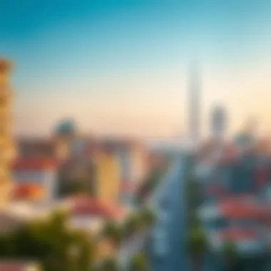 Vibrant Dubai Neighborhoods Neighborhood overview showcasing Dubai skyline